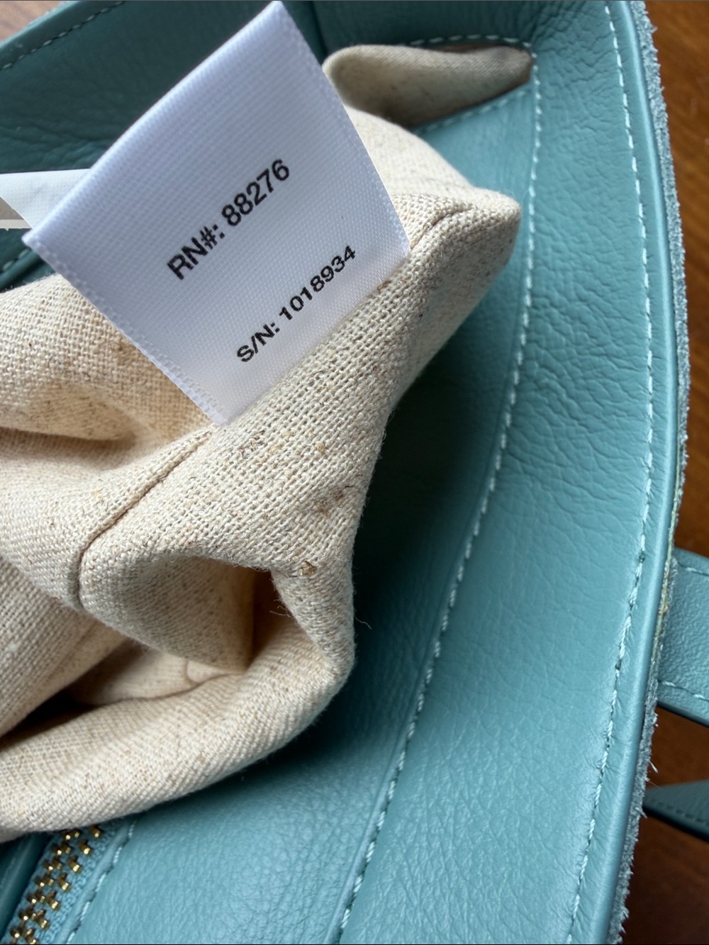 UGG Blue/Green Suede Tote NWOT - Picture 10 of 15